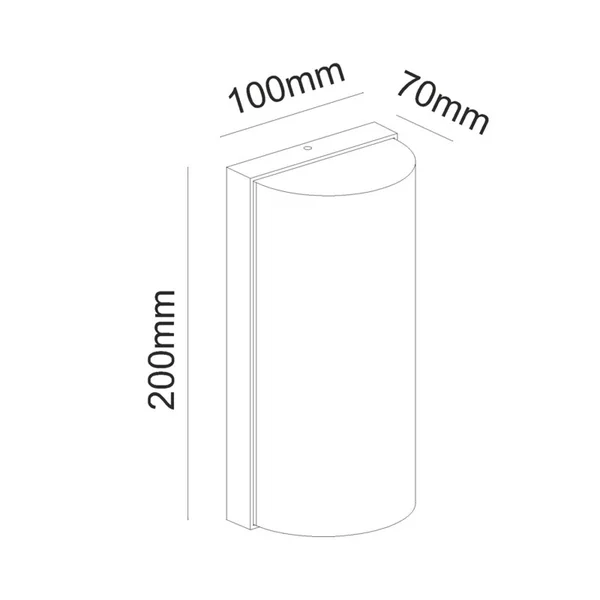 Trino LG1322G – ACA декоративно външно тяло, 145W, 3000K, 230V AC, IP65, сив