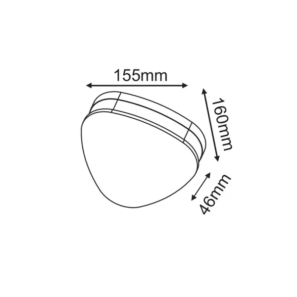 Rubi LG1372G – ACA decorative outdoor luminaire, 145W, 3000K, 230V AC, IP65, grey