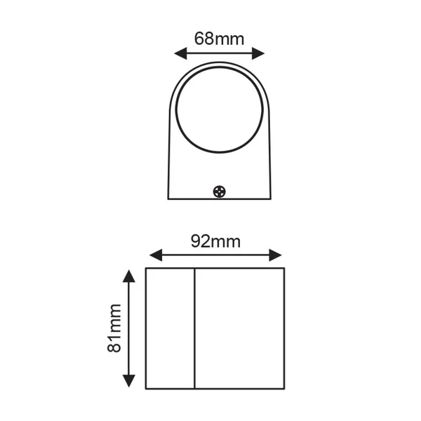 Dasa LG2201W – ACA decorative outdoor luminaire, 4 W, 3000K, 230V AC, IP54, white