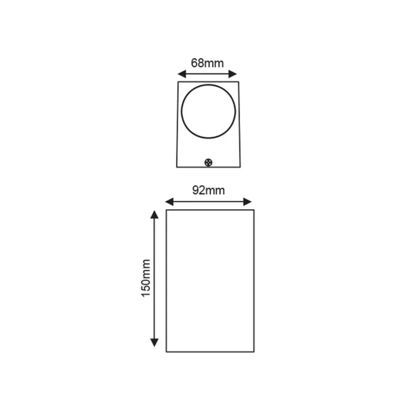 Декоративно външно осветление Vita LG2204G – ACA декоративно външно тяло, 9 W, 3000K, 230V AC, IP54, сив