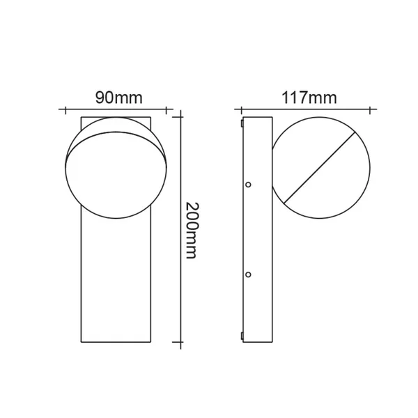 Dego LG5891G – ACA decorative outdoor luminaire, 145W, 3000K, 230V AC, IP54, grey