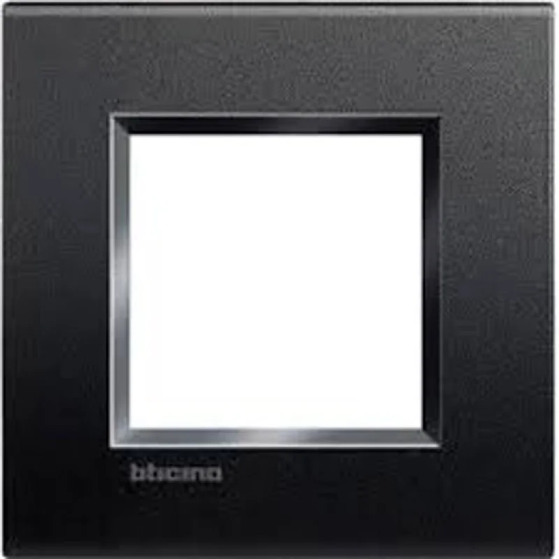 bticino Frame 2M Square Anthracite (AR) - bticino Livinglight LNA4802AR
