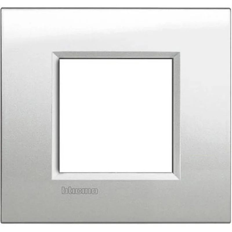 Рамка 2М Square Moonlight silver (GL) - bticino Livinglight LNA4802GL