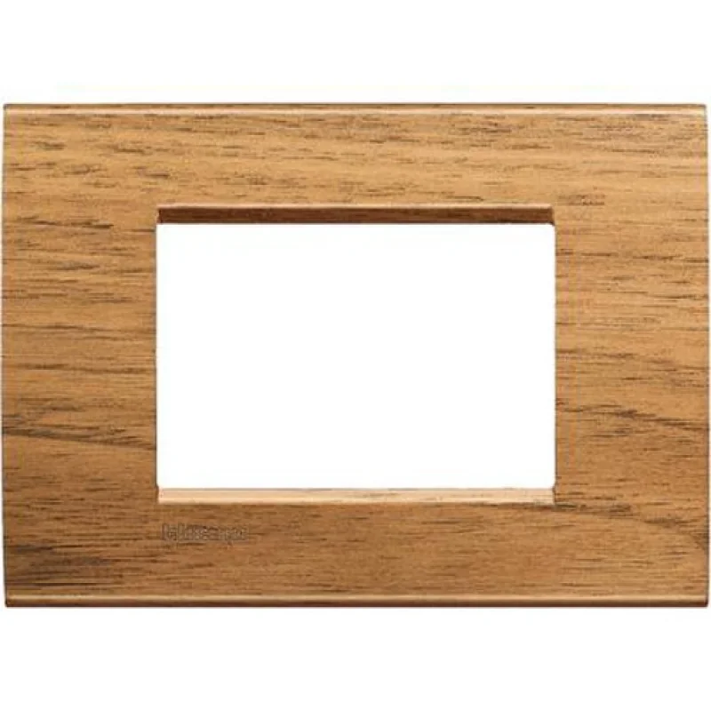 Frame 3M Square Walnut (LNC) - bticino Livinglight LNA4803LNC