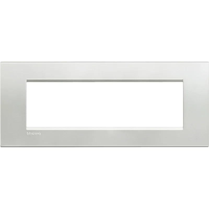 bticino Frame 7M Square Silver (AG) - bticino Livinglight LNA4807AG