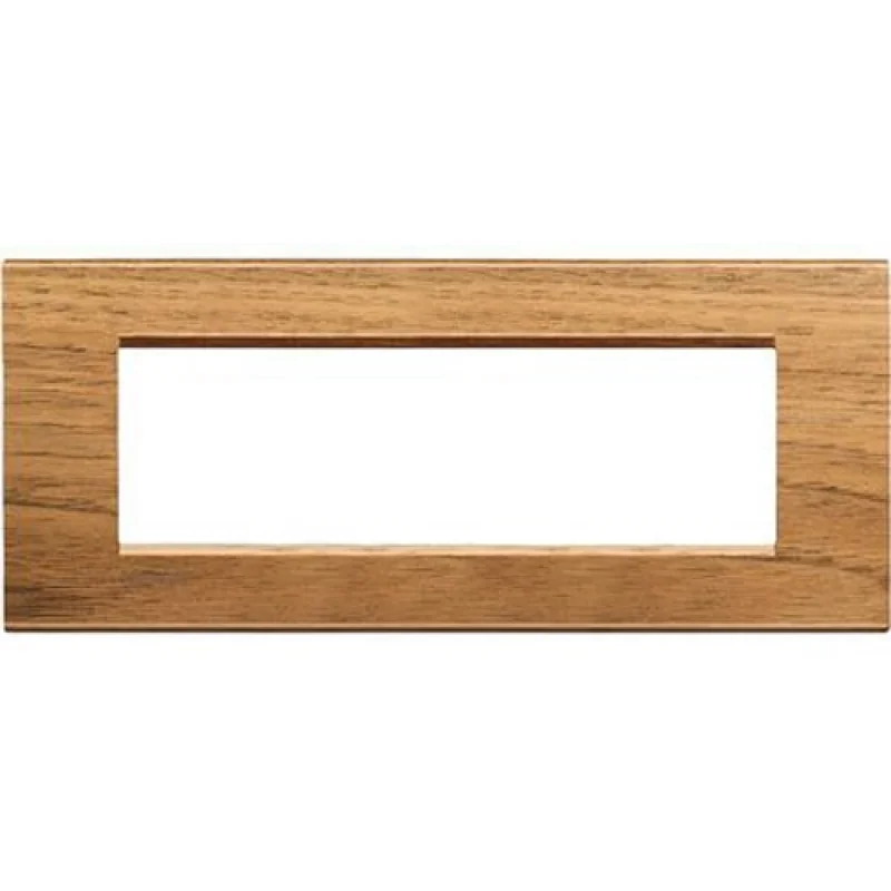 Frame 7M Square Walnut (LNC) - bticino Livinglight LNA4807LNC