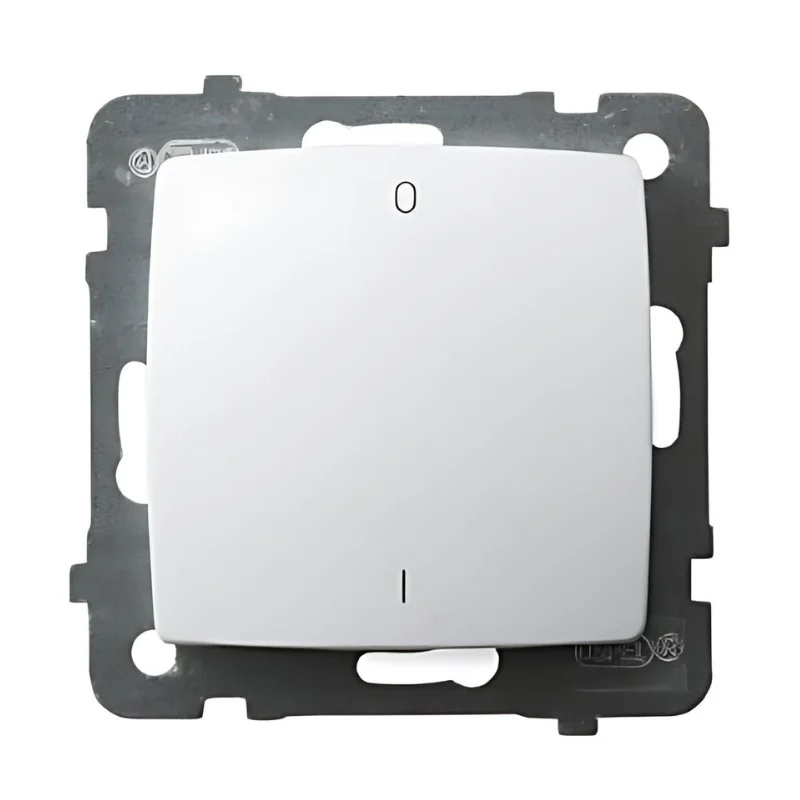 OSPEL Double-pole switch 10A White - OSPEL Karo LP-11S/m/00