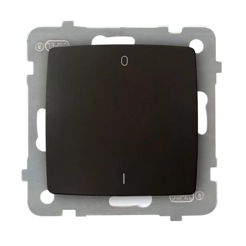 OSPEL Double-pole switch 10A Chocolate - OSPEL Karo LP-11S/m/40