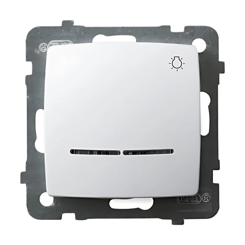 OSPEL Бутон символ Осветление и индикация 10А Бял - OSPEL Karo LP-5SS/m/00