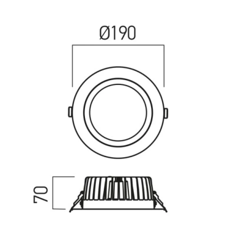 Xmaxi MA10WW – Arelux LED panel for recessed mounting in white matt, 1X30W, 3000K