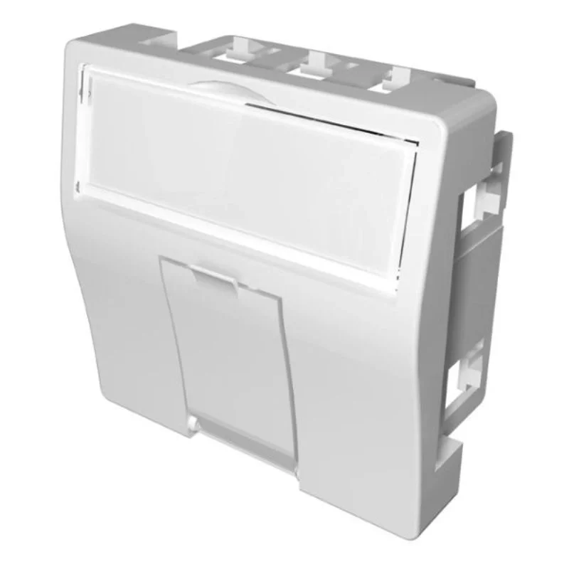 Outlet 1xRJ45 blank 2M White - MMC Genesia 45 MBC451C8