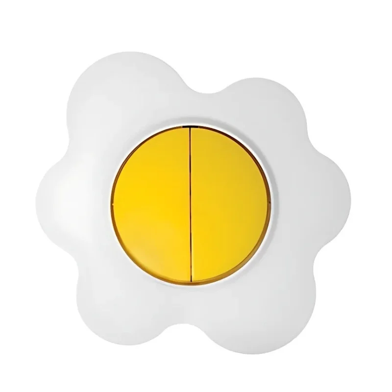 Double switch 10A model Little cloud Yellow/white, while stocks last - Metalka Majur Happy ME1651004