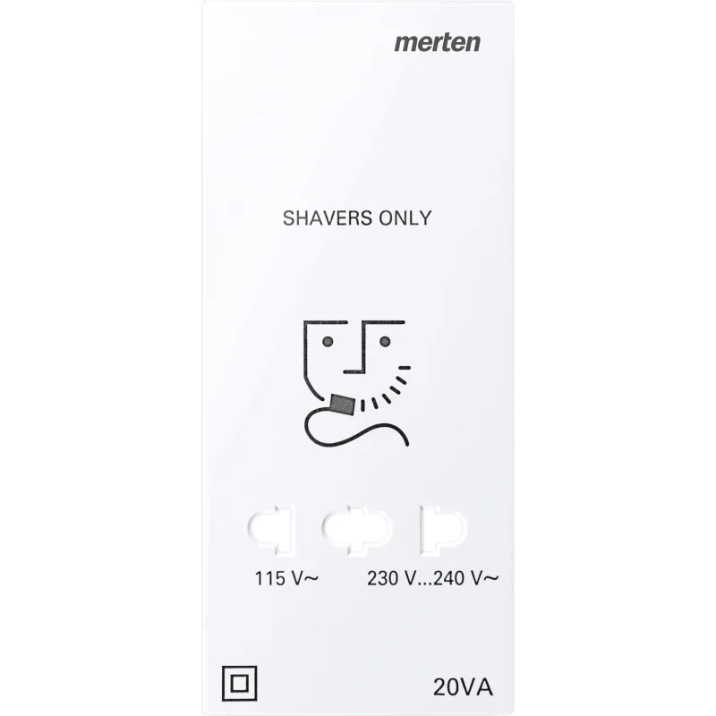 Schneider Electric Face plate for socket outlet for shaver Lotus System Design - SCHNEIDER ELECTRIC Merten System Design MEG2109-3435