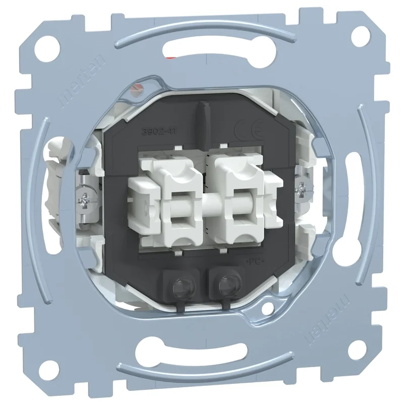 Schneider Electric Double switch with neon indicator mechanism 10A - Schneider Electric Merten MEG3135-0000