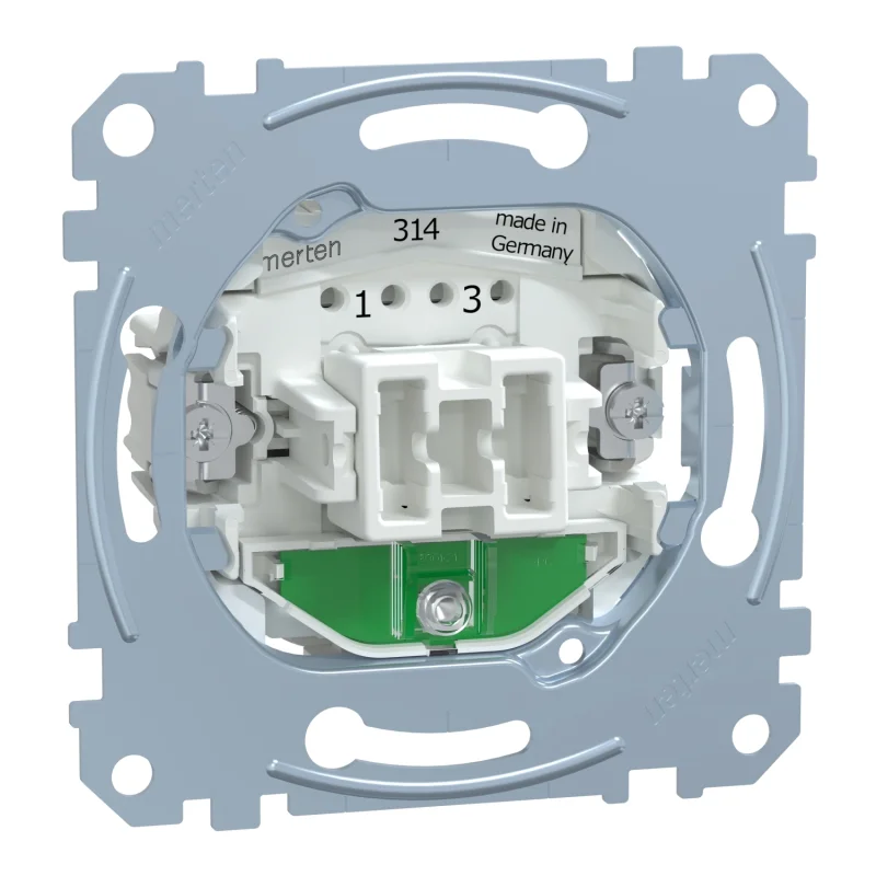 Кръстат ключ с глим лампа, механизъм 10A безвинтови клеми - SCHNEIDER ELECTRIC Merten MEG3137-0000