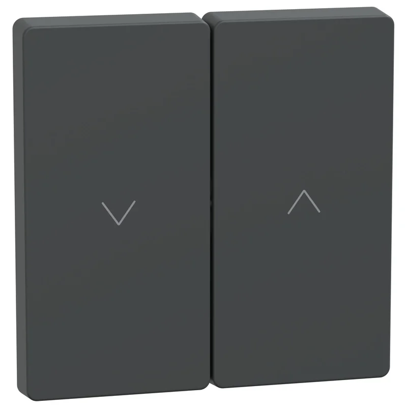 Face plate for switch/push button for shutters colour Anthracite System Design - Schneider Electric Merten System Design MEG3855-6034