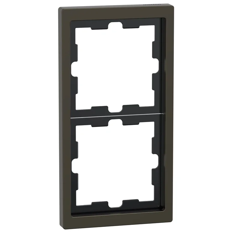 Schneider Electric Декоративна рамка 2x цвят Мока System D-Life Metal - Schneider Electric Merten System Design MEG4020-6552