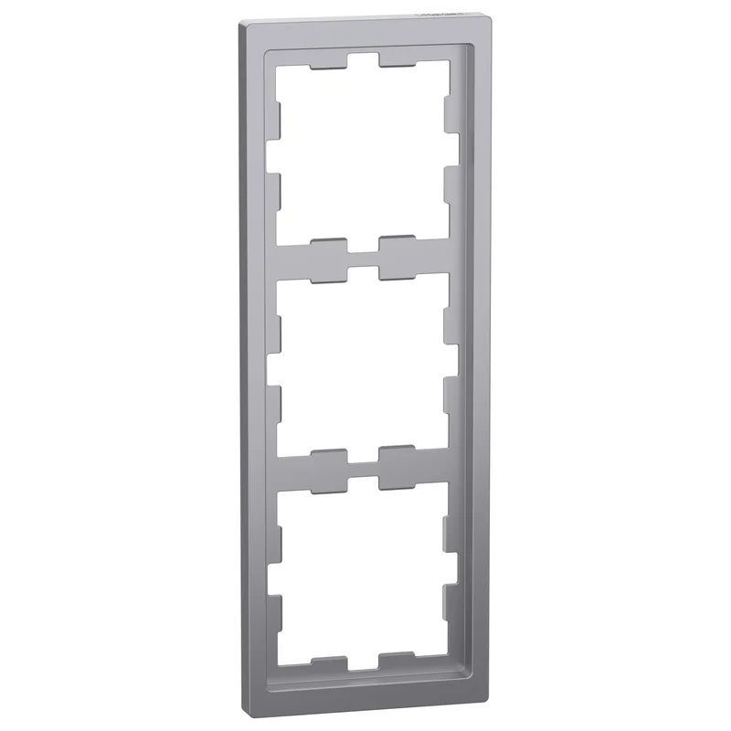 Schneider Electric Декоративна рамка 4x цвят Неръждаема стомана System D-Life - Schneider Electric Merten System Design MEG4030-6536