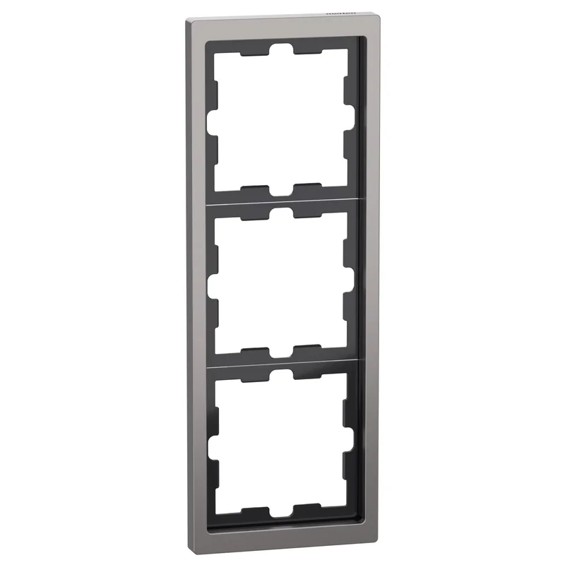 Декоративна рамка 3x цвят Никел System D-Life Metal - Schneider Electric Merten System Design MEG4030-6550