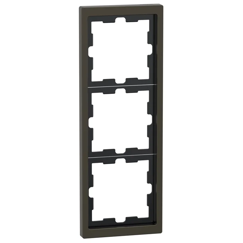 Декоративна рамка 3x цвят Мока System D-Life Metal - Schneider Electric Merten System Design MEG4030-6552