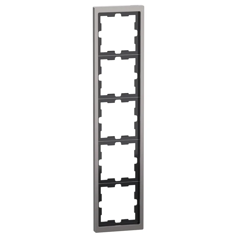 Schneider Electric Decorative frame 5x colour Nickel System D-Life Metal - Schneider Electric Merten System Design MEG4050-6550