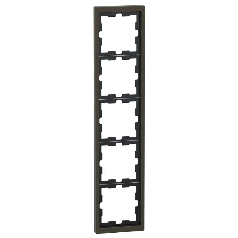 Schneider Electric Декоративна рамка 5x цвят Мока System D-Life Metal - Schneider Electric Merten System Design MEG4050-6552