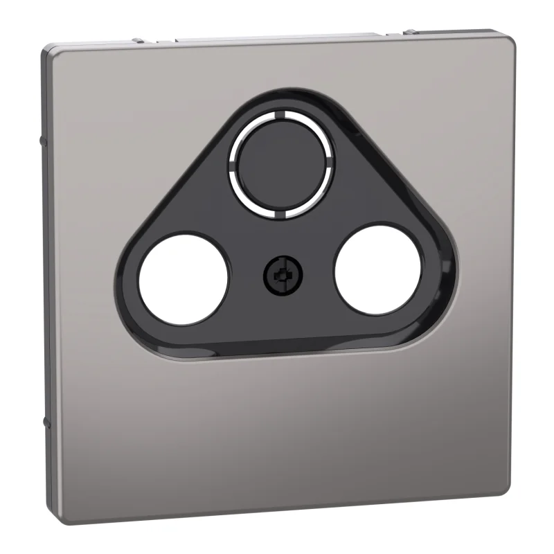 Schneider Electric Face plate with 2/3 outlet for aerial Nickel metallic System Design - SCHNEIDER ELECTRIC Merten System Design MEG4123-6050