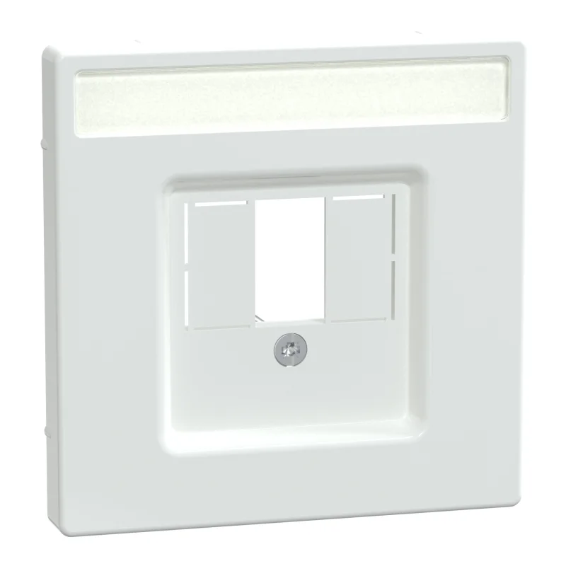 Face plate for multimedia outlet with holder for label Lotus System Design - SCHNEIDER ELECTRIC Merten System Design MEG4250-6035