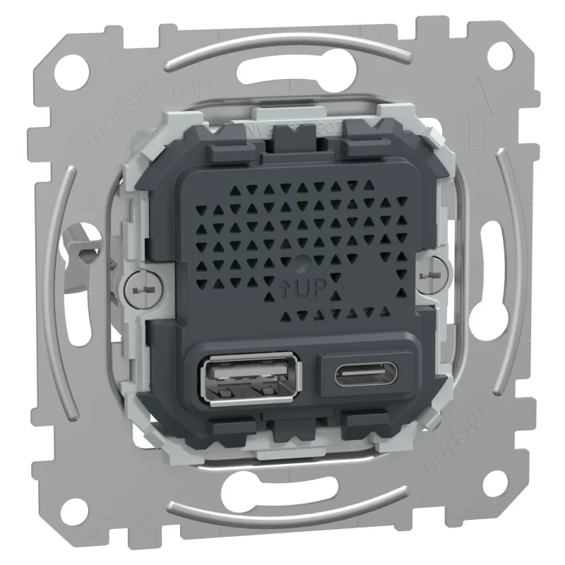 Mechanism for USB charger 21 W USB type A+C - SCHNEIDER ELECTRIC Merten MEG4366-0140
