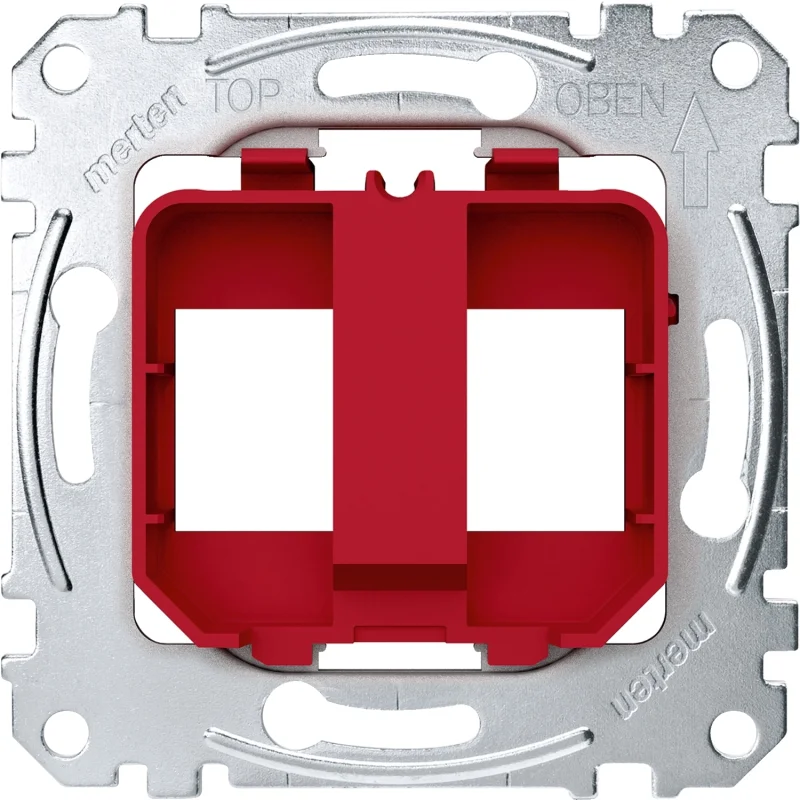 Schneider Electric Mounting frame for jack connectors red - SCHNEIDER ELECTRIC Merten MEG4566-0006