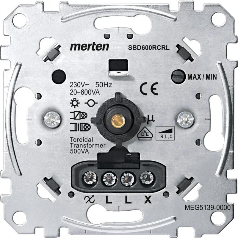 Schneider Electric Universal dimmer, 20-600 W/VA, Merten - SCHNEIDER ELECTRIC Merten MEG5139-0000