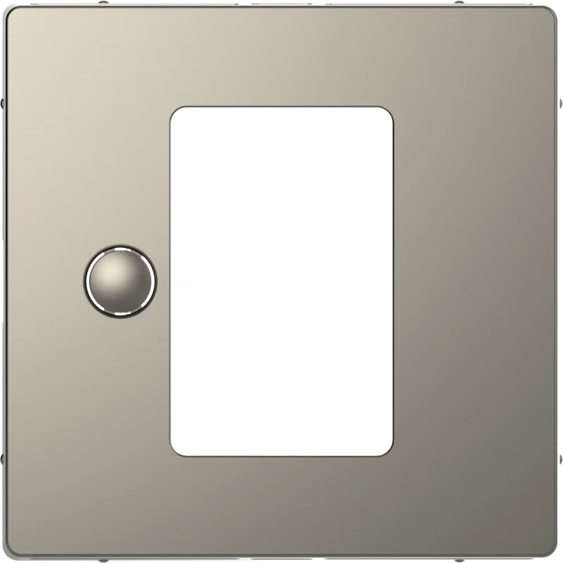 Face plate for universal thermostat with touch display Nickel - SCHNEIDER ELECTRIC Merten MEG5775-6050