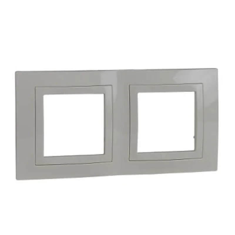 Frame 2x Ivory - SCHNEIDER ELECTRIC Unica Basic MGU2.004.25