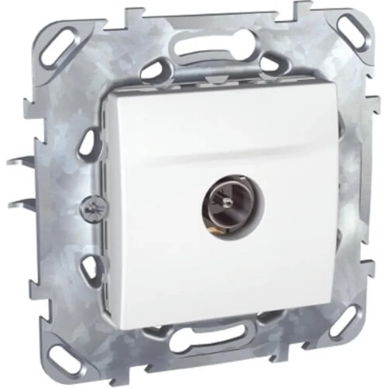 Schneider Electric TV outlet, male connector White - SCHNEIDER ELECTRIC Unica Basic MGU50.462.18Z