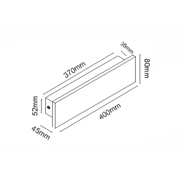 Декоративно външно осветление Chares MK063400W – ACA линейно тяло, 12 W, 3000K, 230V AC, IP65, бял