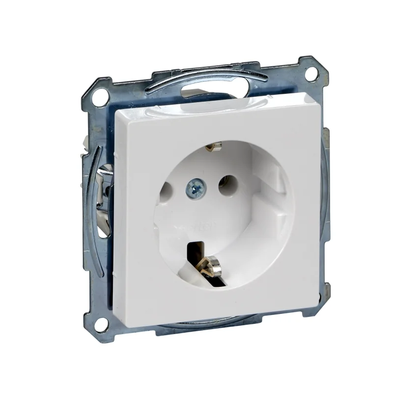 Контакт безвинтово свързване 16 А +PiT TPb активно бяло - SCHNEIDER ELECTRIC Merten MTN2301-0325