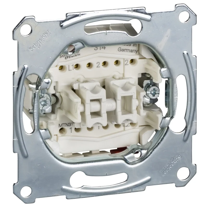 Double two-way push button mechanism 10A - Schneider Electric Merten MTN3159-0000