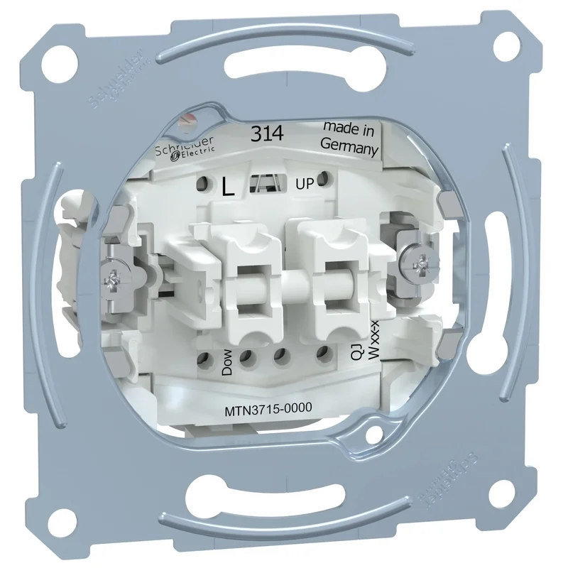 Schneider Electric Еднополюсен ключ за щори механизъм 10A - Schneider Electric Merten MTN3715-0000