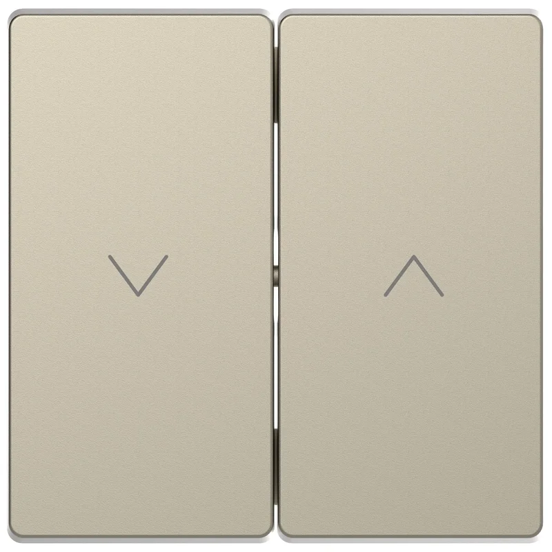 Лицев панел за ключ/бутон за щори цвят Сахара System Design - Schneider Electric Merten System Design MTN3855-6033