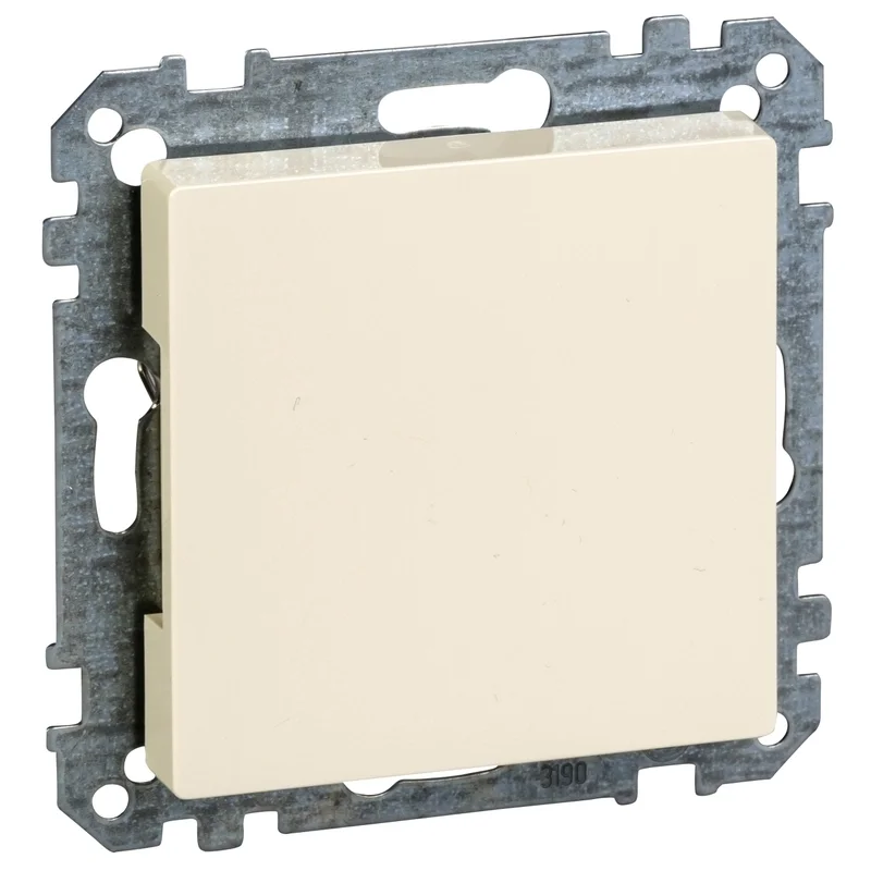 Blank module with face plate Cream System M /while stocks last/ - Schneider Electric Merten System M MTN391644
