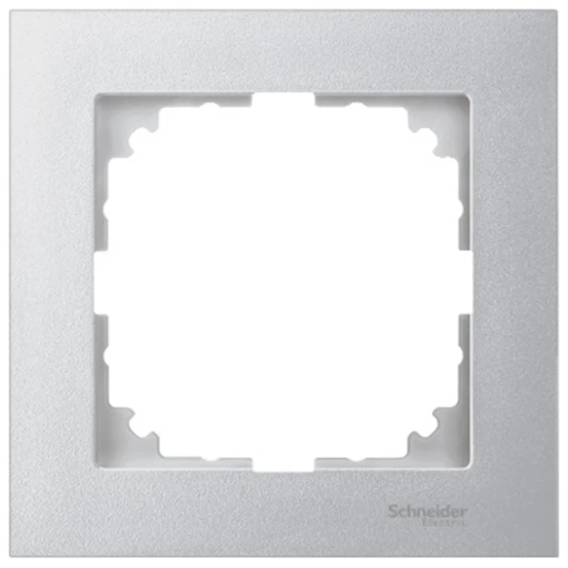 Schneider Electric Decorative frame 1x colour Aluminium System M-Pure /while stocks last/ - Schneider Electric Merten System M MTN4010-3660