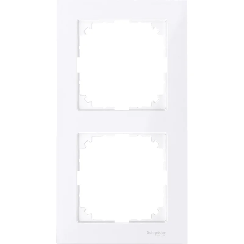 Decorative frame 2x colour Active white System M-Pure - SCHNEIDER ELECTRIC Merten System M MTN4020-3625
