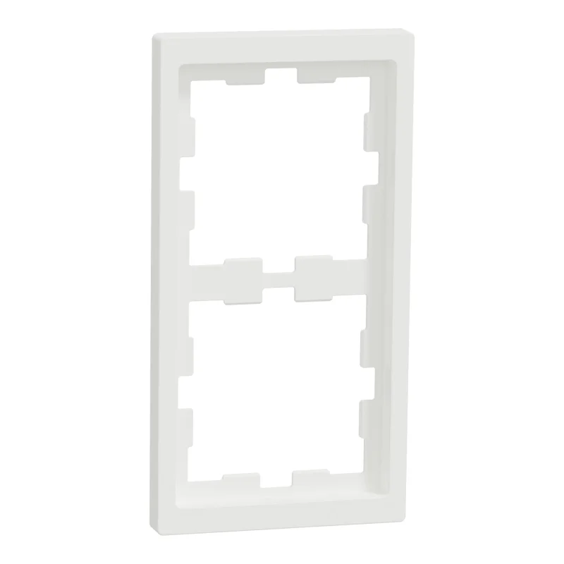 Decorative frame 2x colour White matt System D-Life - SCHNEIDER ELECTRIC Merten System M MTN4020-6537