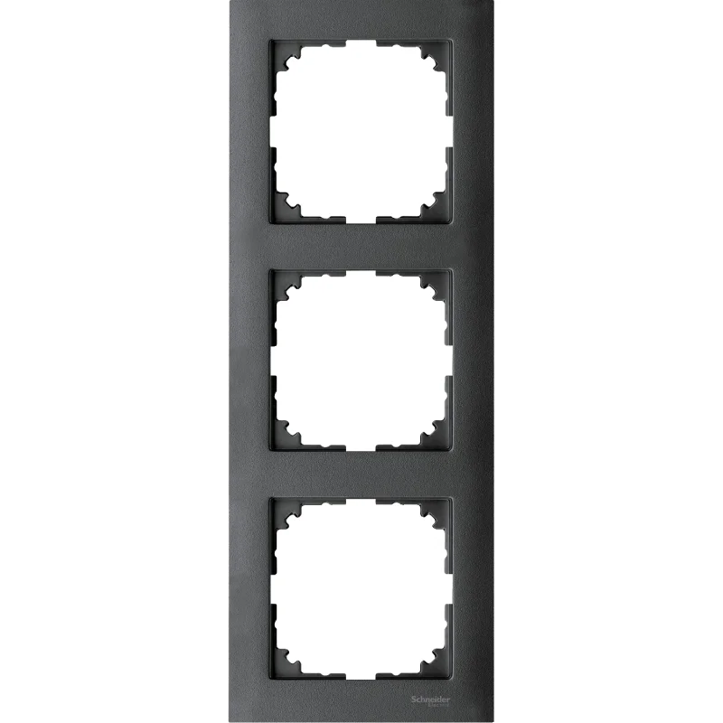 Schneider Electric Decorative frame 3x colour Anthracite System M-Pure - SCHNEIDER ELECTRIC Merten System M MTN4030-3614