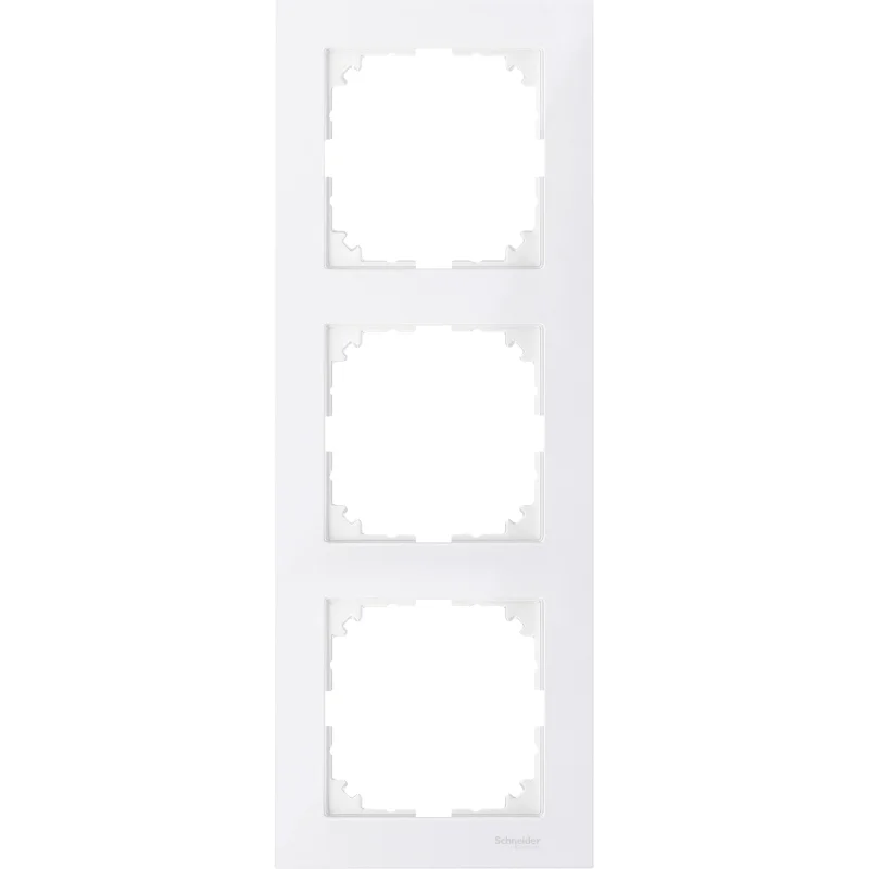 Schneider Electric Декоративна рамка 3x цвят Полярно бяло System M-Pure - SCHNEIDER ELECTRIC Merten System M MTN4030-3619