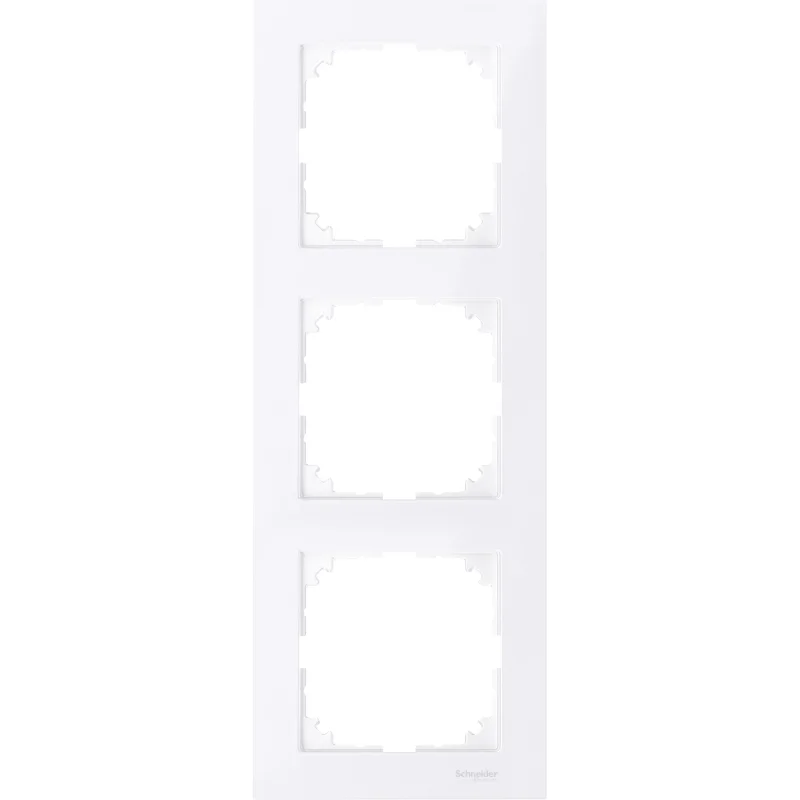 Декоративна рамка 3x цвят Активно бяло System M-Pure - SCHNEIDER ELECTRIC Merten System M MTN4030-3625