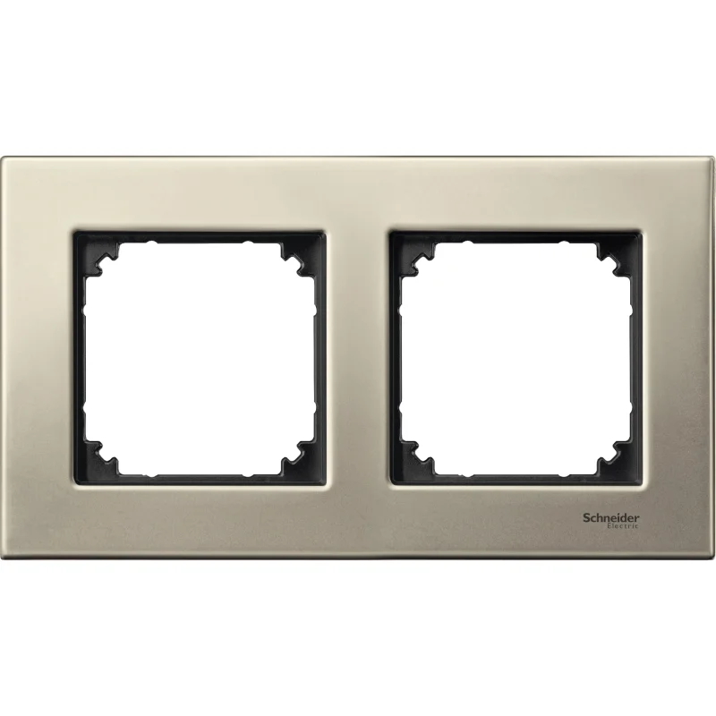 Schneider Electric Декоративна рамка 2x цвят Титан метал System M-Elegance Metal - SCHNEIDER ELECTRIC Merten System M MTN403205
