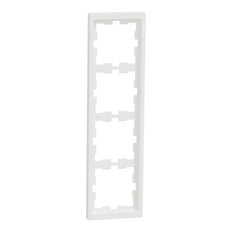 Schneider Electric Декоративна рамка 4x цвят Бял мат System D-Life - SCHNEIDER ELECTRIC Merten System Design MTN4040-6537
