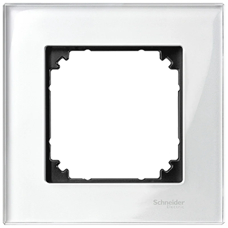 Schneider Electric Декоративна рамка 1x цвят Блестящо бяло стъкло System M-Elegance Glass /до изчерпване/ - Schneider Electric Merten System M MTN404119