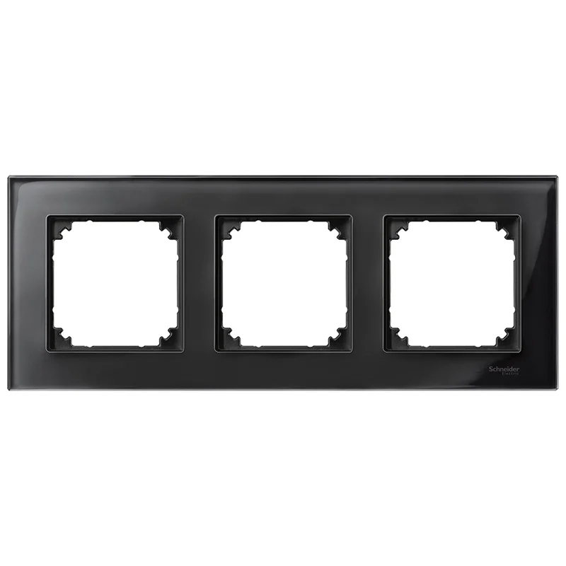 Decorative frame 3x colour Onyx glass System M-Elegance Glass /while stocks last/ - Schneider Electric Merten System M MTN404303